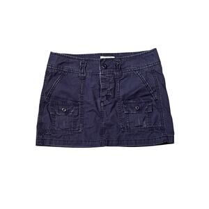 American Eagle Y2K Cargo Mini Skirt - Navy Blue Size 0